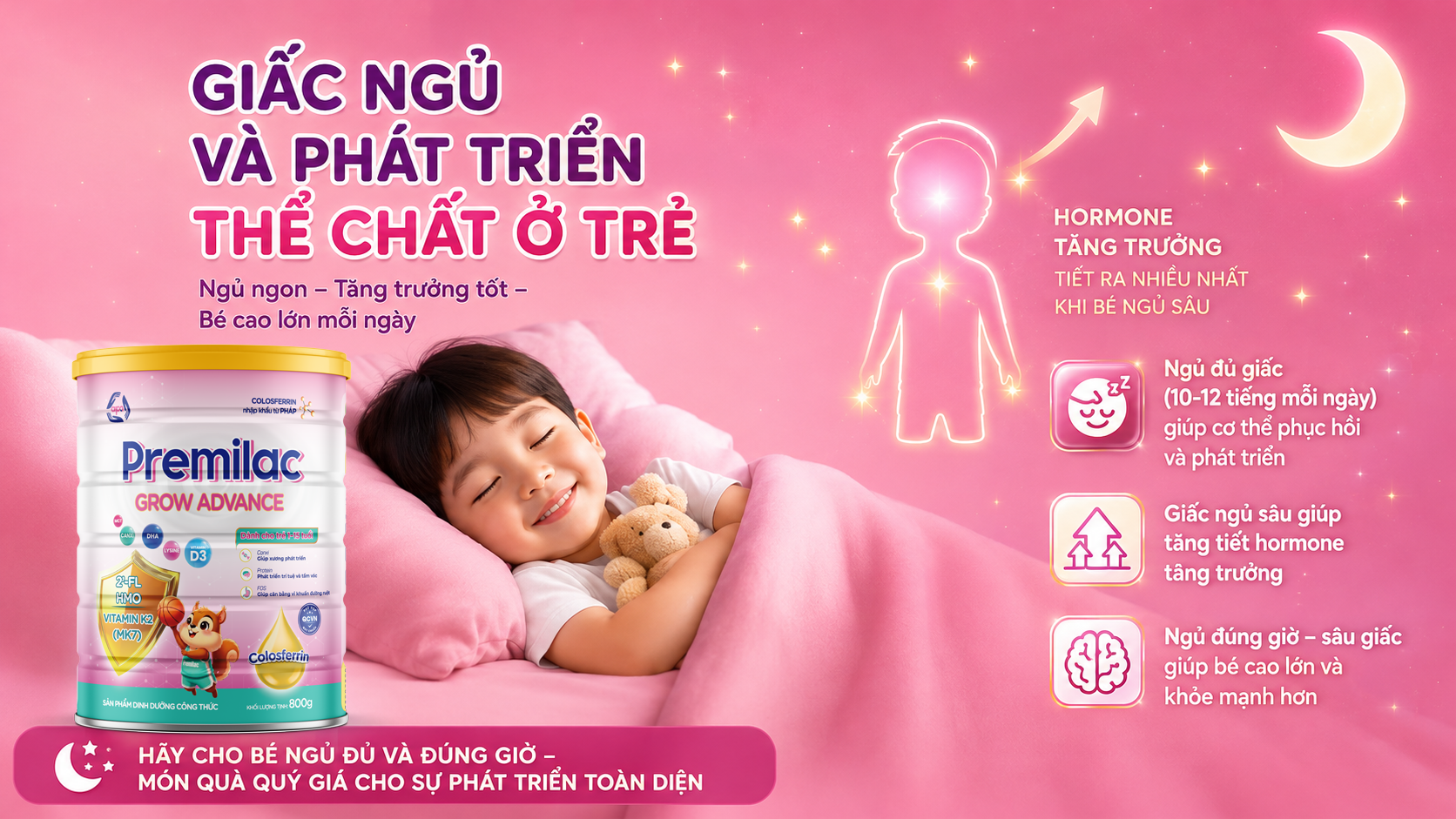 Giấc ngủ và phát triển thể chất ở trẻ