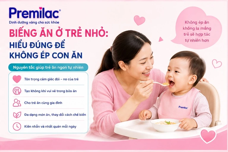 Biếng ăn ở trẻ nhỏ: Hiểu đúng để không ép con ăn