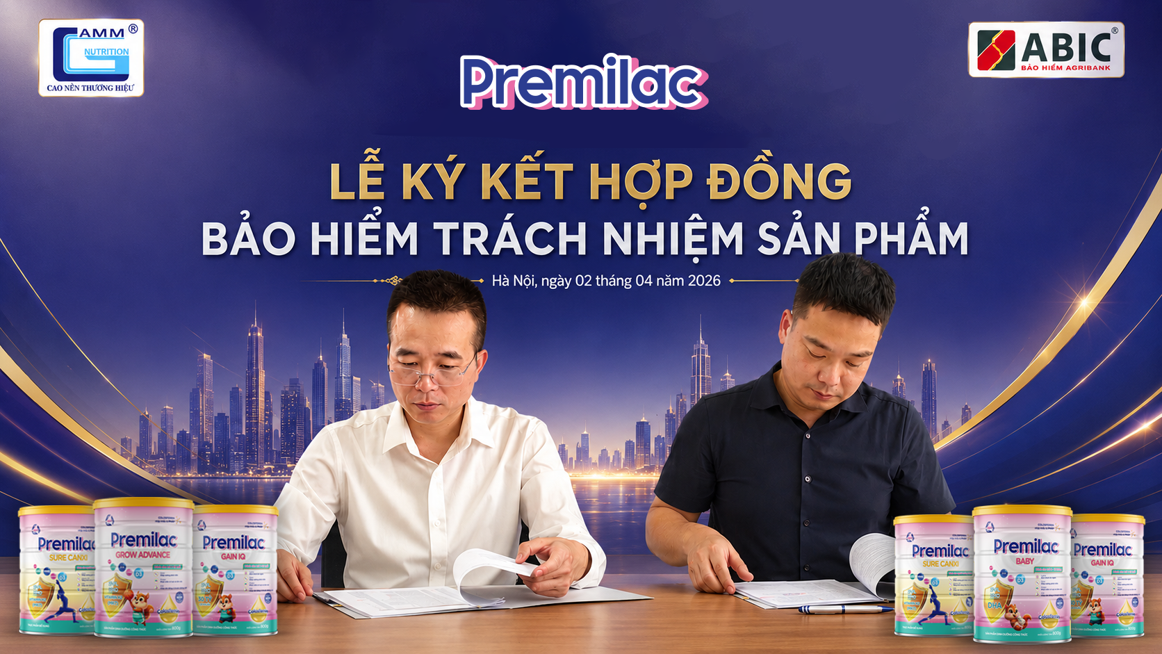 Lễ ký kết hợp đồng bảo hiểm trách nhiệm sản phẩm Premilac và ABIC